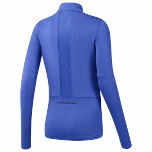 Reebok Running Essentials Quarter-Zip Top Sweatshirt Damen - Blau - DE 057-GFS